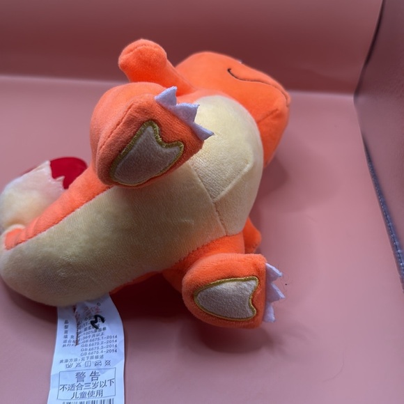 Charmander Plush Stuffed Toy | 8” Pokémon Fire-Type | Soft Orange Collectible - Picture 7 of 8